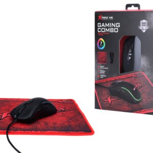 Combo Mouse Y Pad Xtrike Me Gmp-290 / Óptico / 7 Colores / 3600dpi