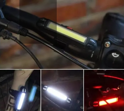 Luz Led Recargable Para Bicicleta 5 Modos 2 Colores 100 Lumen Usb / P080KA - Image 7
