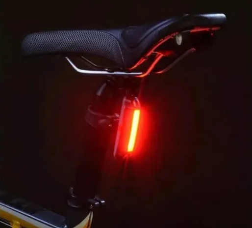Luz Led Recargable Para Bicicleta 5 Modos 2 Colores 100 Lumen Usb / P080KA - Image 5