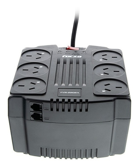 Estabilizador Tension Forza FVR-1202A Volt Reg 1200VA/600W - Image 3