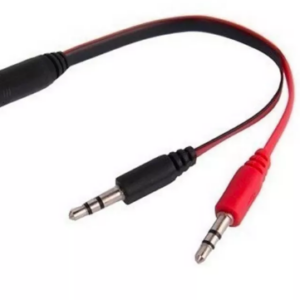 CABLE ADAPTADOR DE AUDIO 3.5MM / HEMBRA a 2 MACHO / NETMAK NM-C50