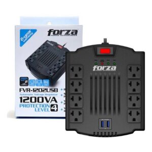 Estabilizador de tensión Forza FVR 1200VA Series FVR-1202USB-A 1200VA