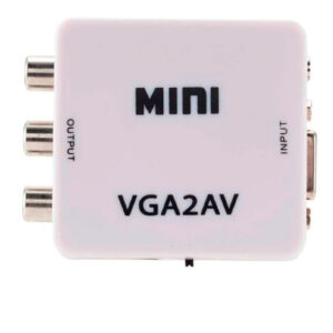 Conversor Adaptador Vga A Rca Activo Con Audio