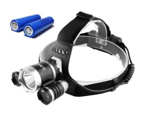 Linterna Minera Led Etheos / 3 luces Led / 5000 Lum
