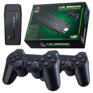 CONSOLA JUEGOS RETRO GAME BOX STICK 2.4G WIRELESS / M8 / Incluye 9 Emuladores / 20.000 Juegos