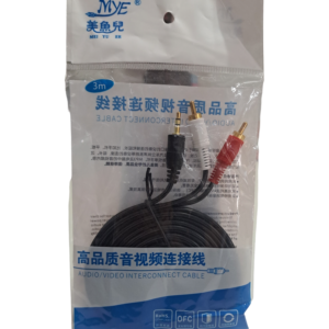 Cable Auxiliar Plug 3.5 a 2 Rca Macho 3 Metros