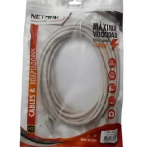 Cable Lan – Red / Utp Cat5e / 2 Metros / Netmak