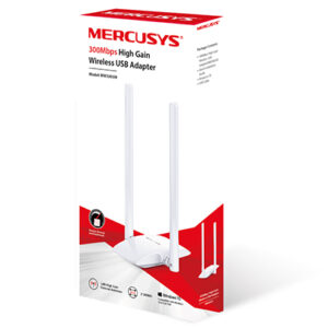 Placa de red adaptador Wi-fi Usb / Mercusys Mw300uh / Doble Antena / 300mbps
