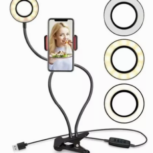 Aro De Luz Led Selfie Con Soporte / Usb / 3 Modos Led / TMHD9418