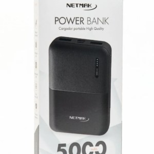 Cargador Portatil 5000mah / PowerBank / Netmak NM-PB3-W / 5v / Color Blanco