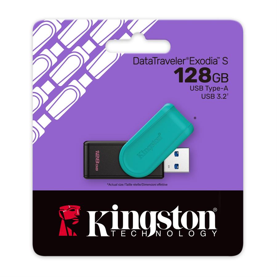 Pendrive Kingston 128GB / USB 3.2 / DTXS DataTraveler Exodia S
