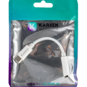 Adaptador Tipo C a 3.5 / Blanco / Karsen 1005