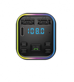 Transmisor FM Bluetooth / 1 USB C / 2 USB / Micro SD / Netmak NM-CAR38 - Image 2
