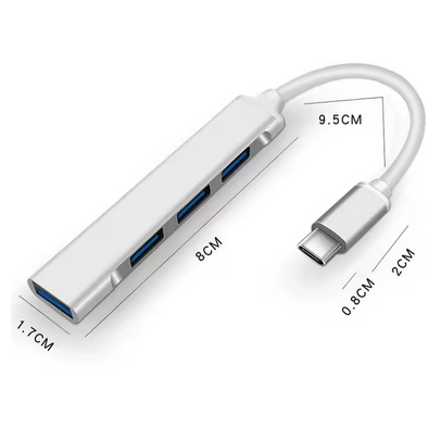 HUB TIPO-C USB / 4 PUERTOS / OTG / NETMAK NM-AC09 - Image 3