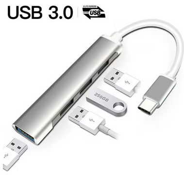 HUB TIPO-C USB / 4 PUERTOS / OTG / NETMAK NM-AC09 - Image 2