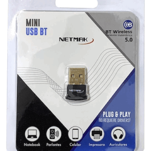 Adaptador Bluetooth USB 5.0 / NETMAK NM-BT9 / BT5.0