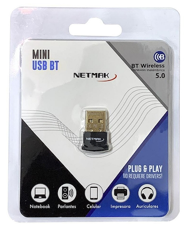 Adaptador Bluetooth USB 5.0 / NETMAK NM-BT9 / BT5.0
