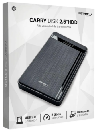Carry Disk 2.5 Sata a Usb 3.0 / Netmak NM-CASE-AL