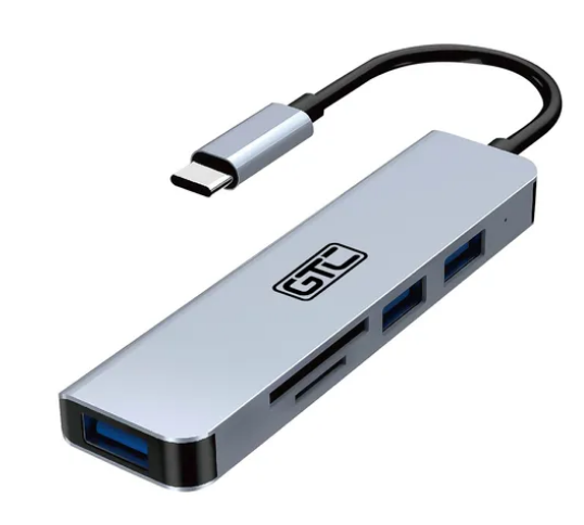 Adaptador 5 En 1 Tipo-C / GTC Hug-015 / Usb / Pc / Micro SD - Image 4