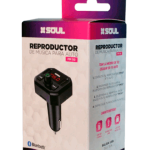 TRANSMISOR BLUETOOTH / MICRO SD / CARGADOR / SOUL FM 50