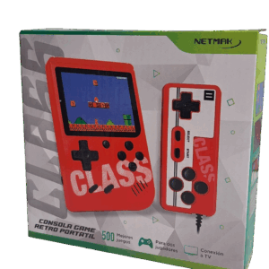 CONSOLA DE JUEGO RETRO 500 juegos / NETMAK NM-CLASS / JOYSTICK / TV