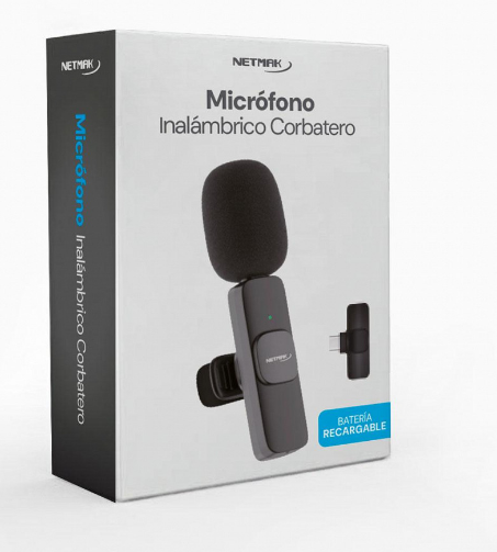 MICROFONO CORBATERO / NETMAK NM-MC10 / INALAMBRICOS