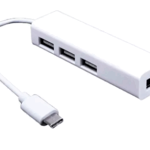 ADAPTADOR  USB TIPO C A RJ45-3USB / NETMAK NM-TC40