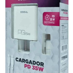 Cargador Celular 35W Soul / Carga Super Rápida / Usb-c  /  Incluye cable