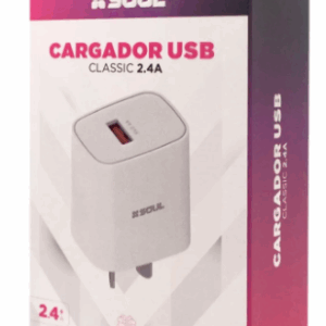 CARGADOR CABEZAL SOUL / USB 2.4A / CVJ-XUSB1BL