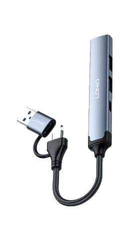 HUB USB C y USB A / 1 USB C / 2 USB A 2.0 / 1 USB A 3.0 / LDNIO DS-64C - Image 2