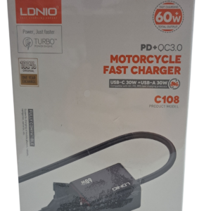 Cargador Para Moto 60w / PD + QC3.0 / Ipx6 / Ldnio C108