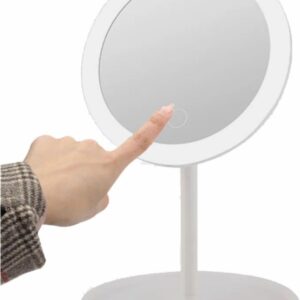 ESPEJO MAQUILLAJE LUZ LED / TACTIL 3 TONOS DE LED /  RECARGABLE / ESP-91047