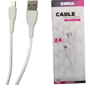 Cable USB Tipo C / CLASSIC SOUL / 2.4 Amper  / 1 metro