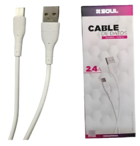 Cable USB a Micro USB / CLASSIC SOUL / 2.4 Amper / 1 metro