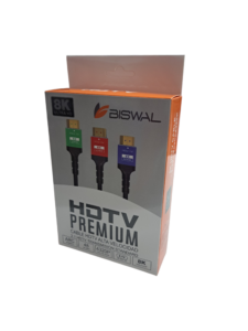 CABLE HDMI BISWAL PREMIUM / 1.5 Metros / 8K / 23832C