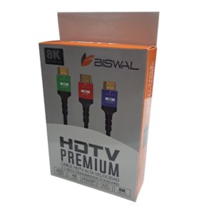 CABLE HDMI BISWAL PREMIUM / 1.5 Metros / 8K / 23832C