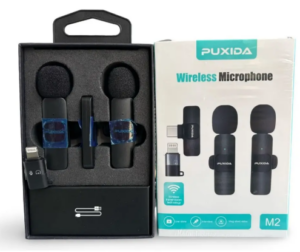 MICROFONO CORBATERO PUXIDA M2 / 2 MICROFONO / ADAPTADOR TIPO C + IPHONE