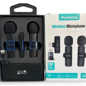 MICROFONO CORBATERO PUXIDA M2 / 2 MICROFONO / ADAPTADOR TIPO C + IPHONE