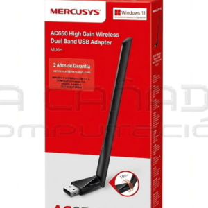 PLACA RED USB MERCUSYS AC650 / DUAL-BAND / MU6H / 5DBI