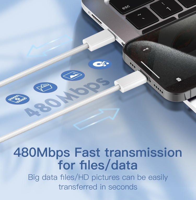 Cable USB Type C a C / 65 W / LDNIO LC901C / USB 3.2 / 1 metro - Image 4