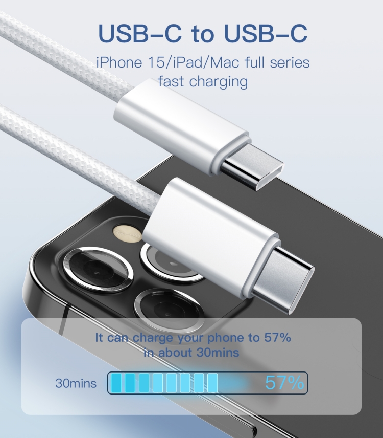 Cable USB Type C a C / 65 W / LDNIO LC901C / USB 3.2 / 1 metro - Image 7