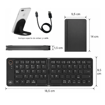 TECLADO INALAMBRICO BLUETOOTH PLEGABLE / SOUL KBT02 - Image 3