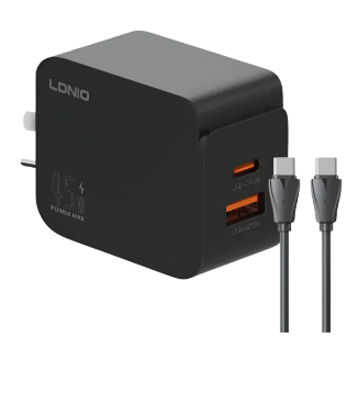 CARGADOR LDNIO SUPER FAST / 45W / 2 PUERTOS 1 USB y 1 USB-C / SIN CABLE - Image 2
