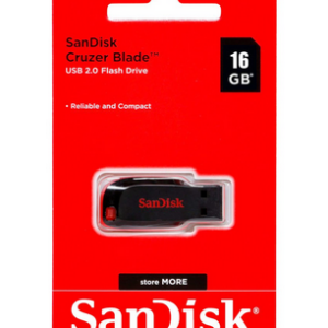 Pen Drive 16GB Sandisk Cruzer Blade / USB 2.0