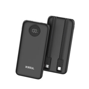 POWER BANK 10.000 CABLE TIPO-C / IPHONE 22.5W / SOUL CLASSIC 400 - NEGRO