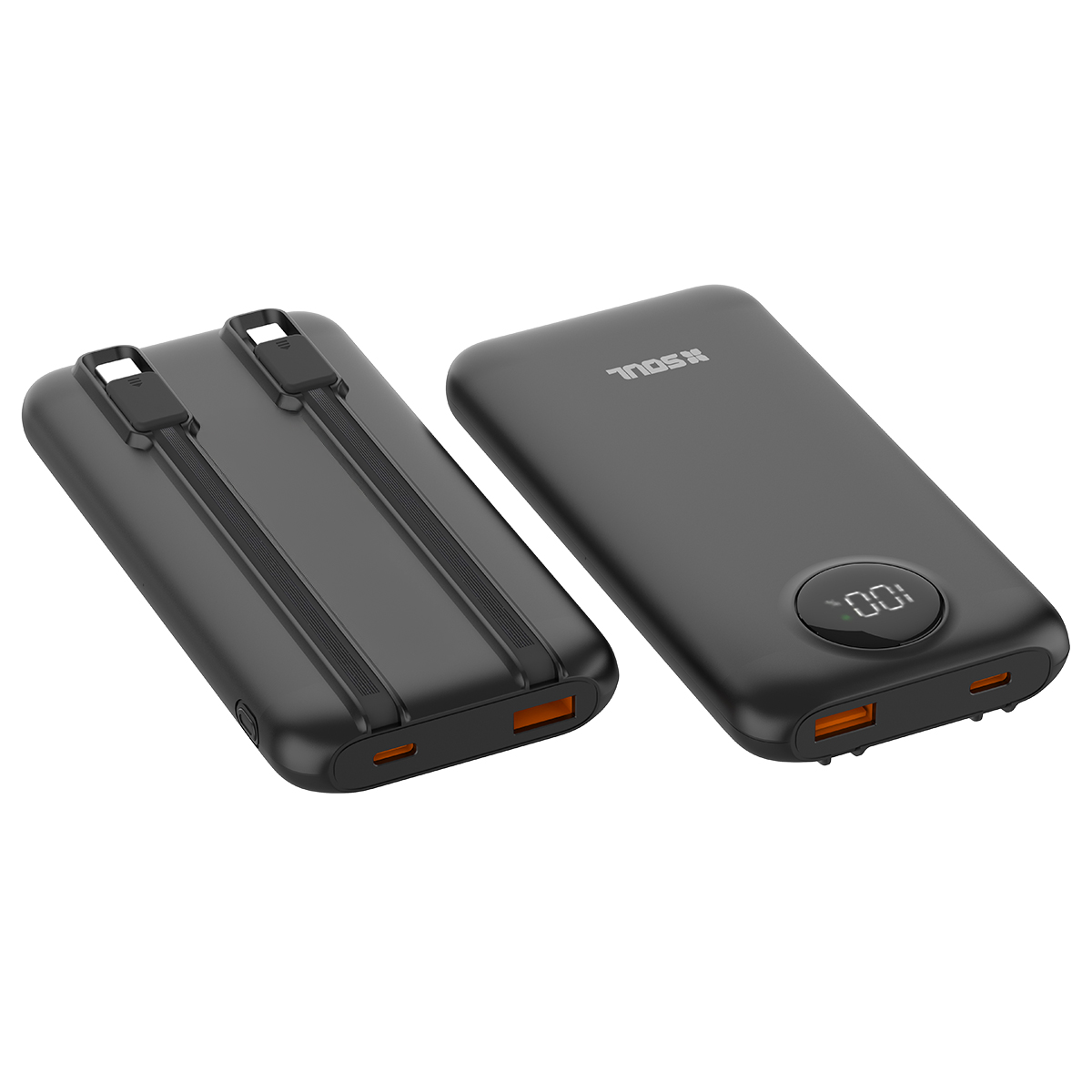 POWER BANK 10.000 CABLE TIPO-C / IPHONE 22.5W / SOUL CLASSIC 400 - NEGRO - Image 2