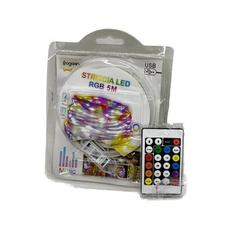 Tira Led 5m Luz Rgb / Usb / App / Celular Bluetooth / Control Remoto