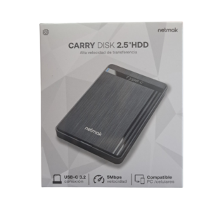 CARRY DISK NETMAK / NM-CASE-C / USB-C 3.2 / 2.5" HDD-SSD
