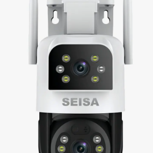 CAMARA IP EXTERIOR / DOBLE LENTE /  WIFI FULL HD 1080P /  SEISA IPC-ZAS08