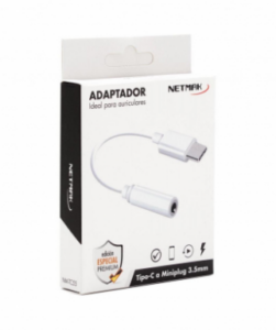 Adaptador Auriculares Tipo C a Plug 3.5mm / NETMAK NM-TC55